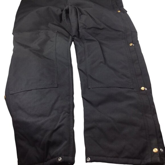 Carhartt Extremes Yukon Artic R33 Insulated Quilted Bib Overalls 40 X 34 Black - Picture 4 of 9
